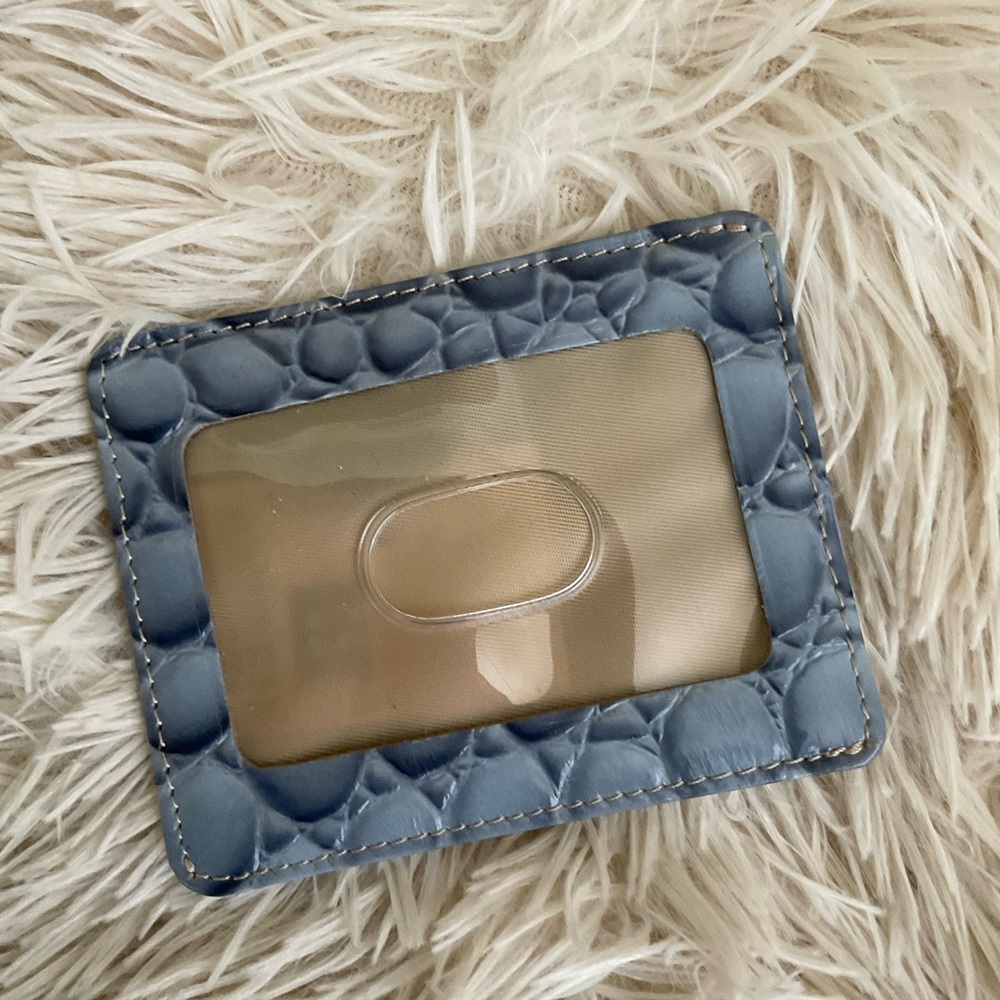 Brahmin Kristin Card Case Blue ID Wallet Vintage